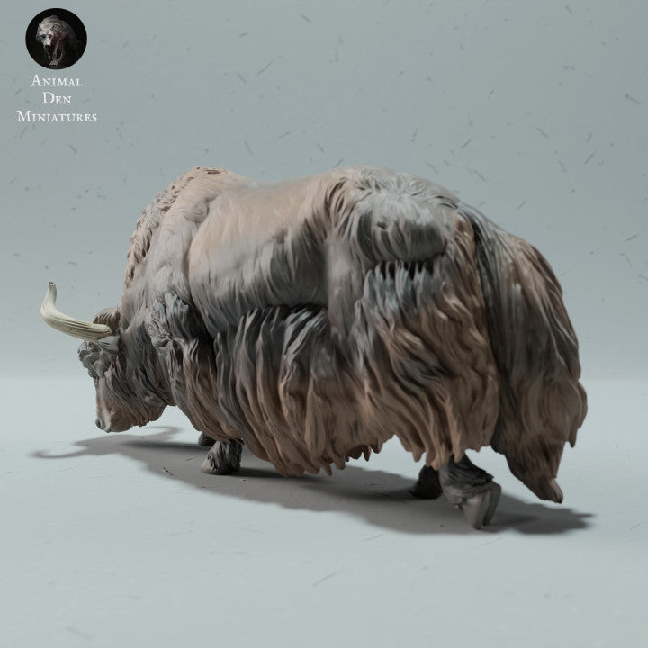 Productfoto dierenfiguur Animal Den Miniatures 3: wilde dierenfiguur: Himalaya-yak - grazend (23_01_10)