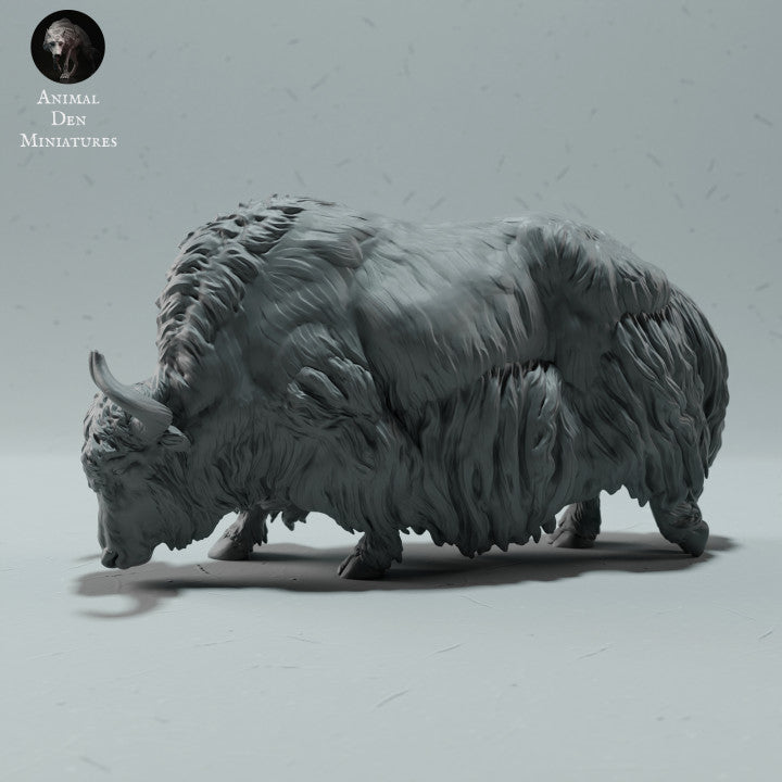 Productfoto dierenfiguur Animal Den Miniatures 4: Wilddierenfiguur: Himalayawilde jak - grazend (23_01_10)