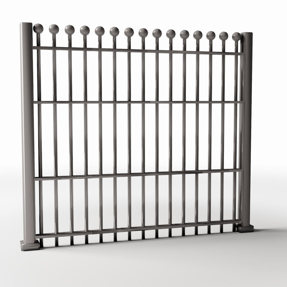 Productfoto diorama en modelbouw 3: Dioramatuin: hoog metalen hekwerkpaneel type B (Ref. 728D)