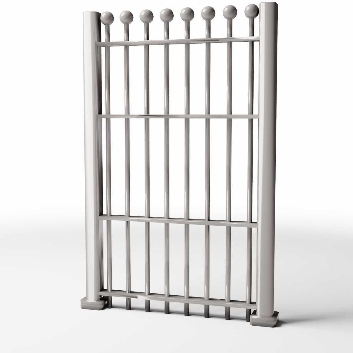 Productfoto diorama en modelbouw 0: Buitendiorama: hoge, smalle metalen omheining (Ref. 729D)