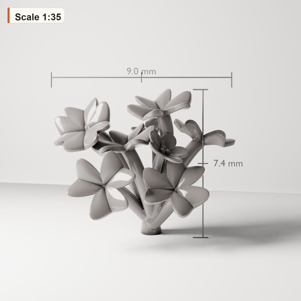 Diorama Modellbau Produktfoto 0: Pflanzen und Gewächse: Oxalis Clover 4 (Ref. 72D)