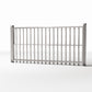 Productfoto diorama en modelbouw 0: Buitendiorama: lage metalen railing (Ref. 733D)