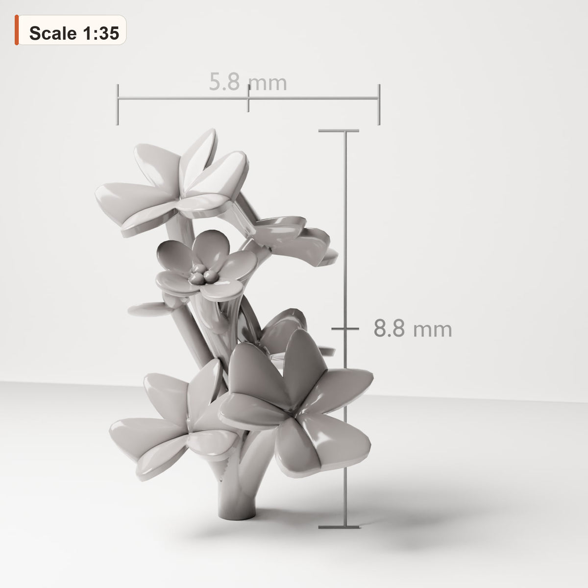 Diorama Modellbau Produktfoto 0: Pflanzen und Gewächse: Oxalis Clover 5 (Ref. 73D)