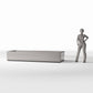 Productfoto diorama en modelbouw 1: Dioramatuin: grote rechthoekige plantenbak (Ref. 763D)