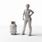 Productfoto diorama en modelbouw 1: Dioramawerkplaats: Gasfles met ventielbescherming (Ref. 767D)