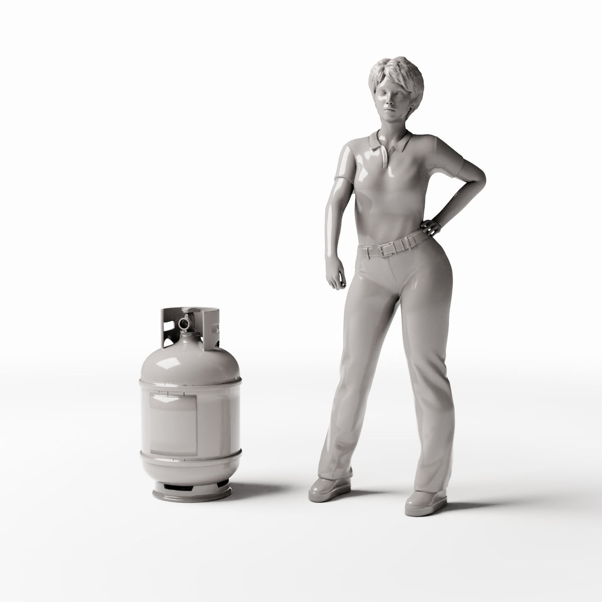 Productfoto diorama en modelbouw 1: Dioramawerkplaats: Gasfles met ventielbescherming (Ref. 767D)