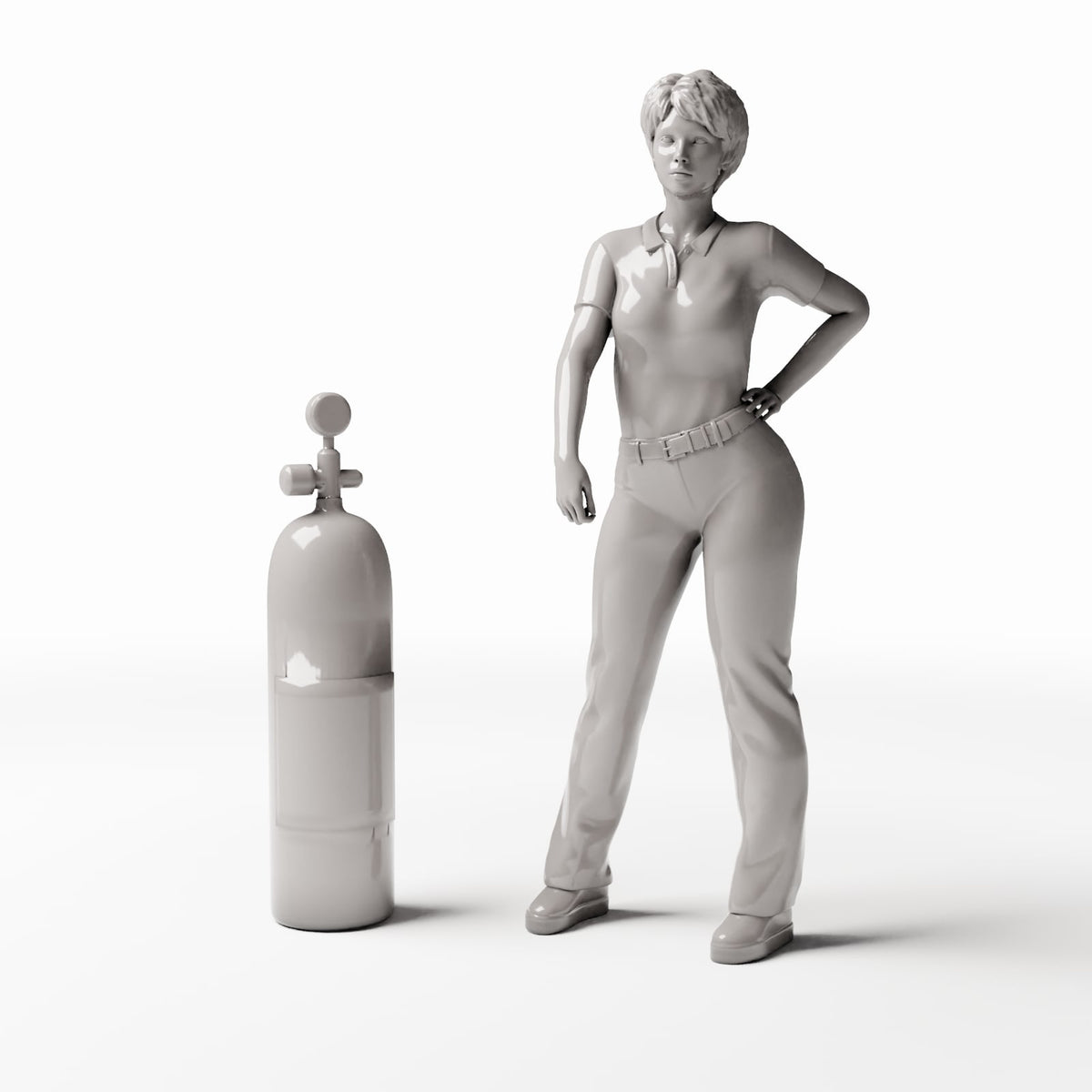 Productfoto diorama en modelbouw 1: Diorama-accessoires: gasfles met ventiel (Ref. 772D)