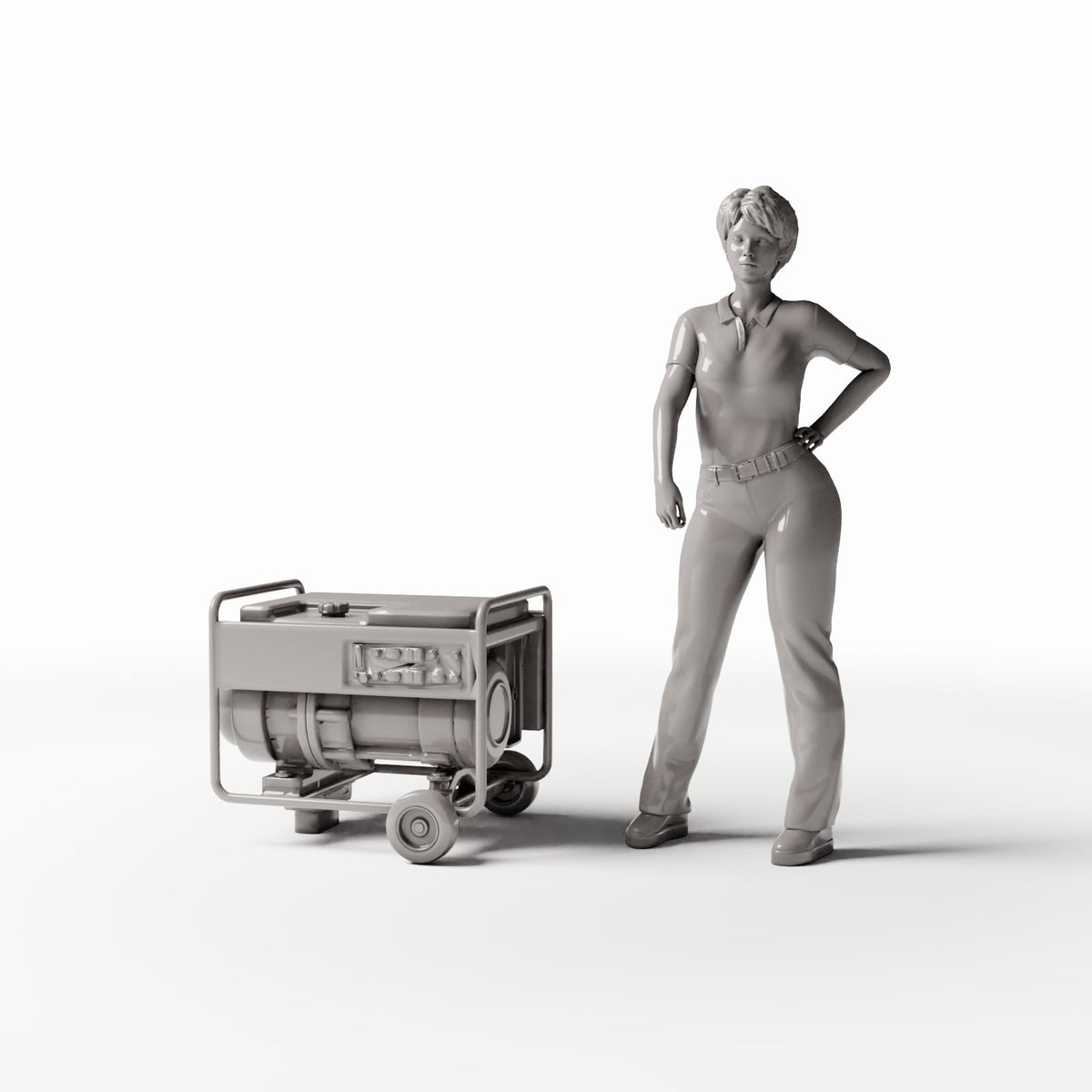 Productfoto diorama en modelbouw 1: Dioramawerkplaats: Mobiele benzinegenerator (Ref. 773D)