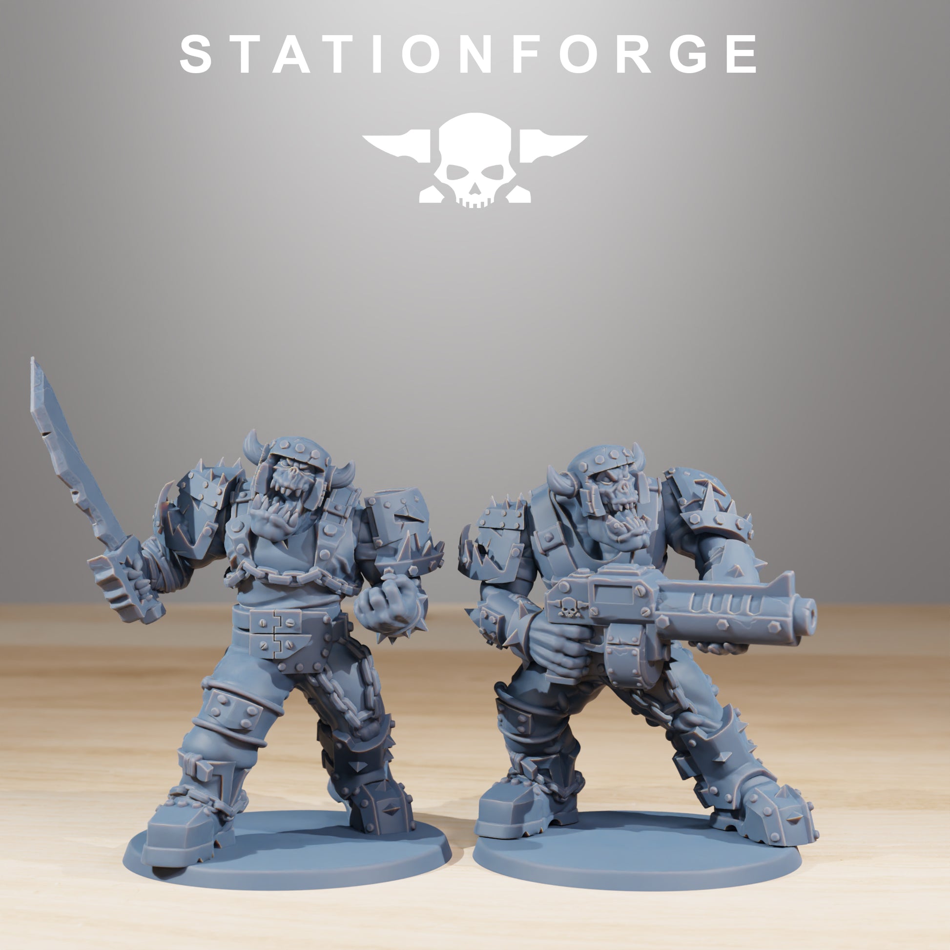 Productfoto Tabletop 28mm The Printing Goes Ever On (TPGEO) 0: Orkaz Berserkers