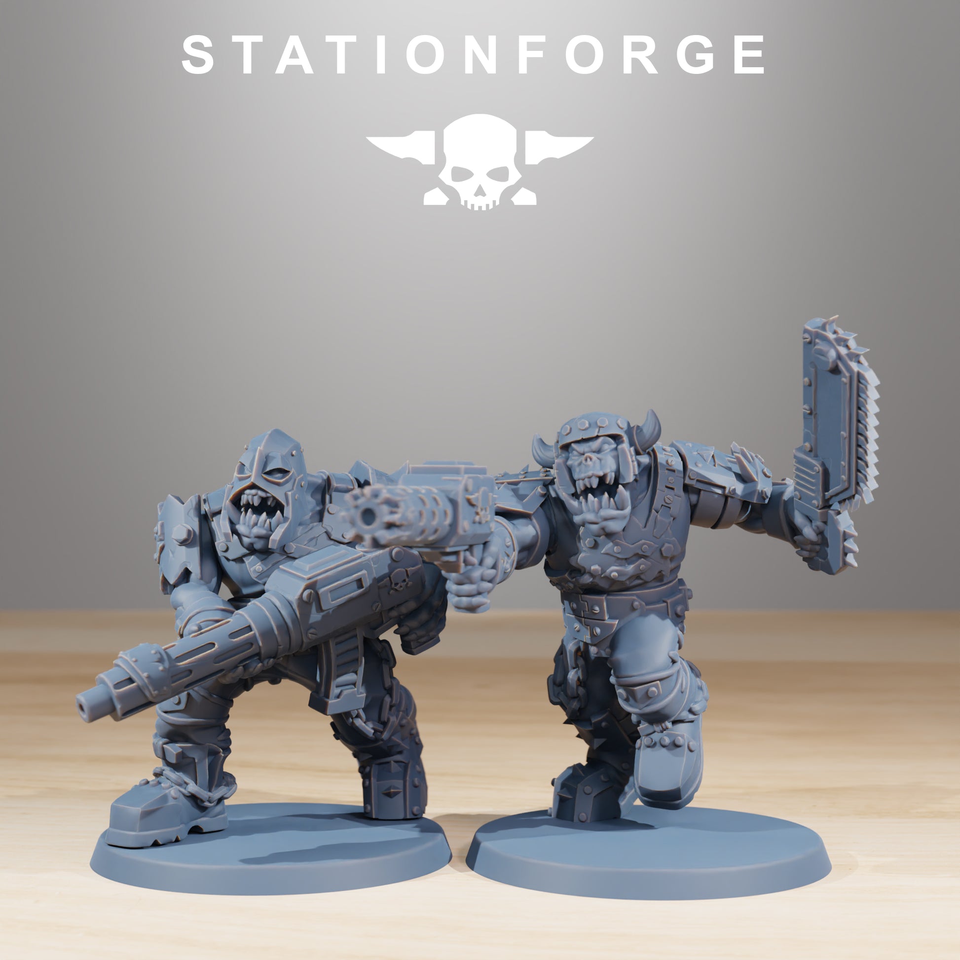 Productfoto Tabletop 28mm The Printing Goes Ever On (TPGEO) 0: Orkaz Berserkers
