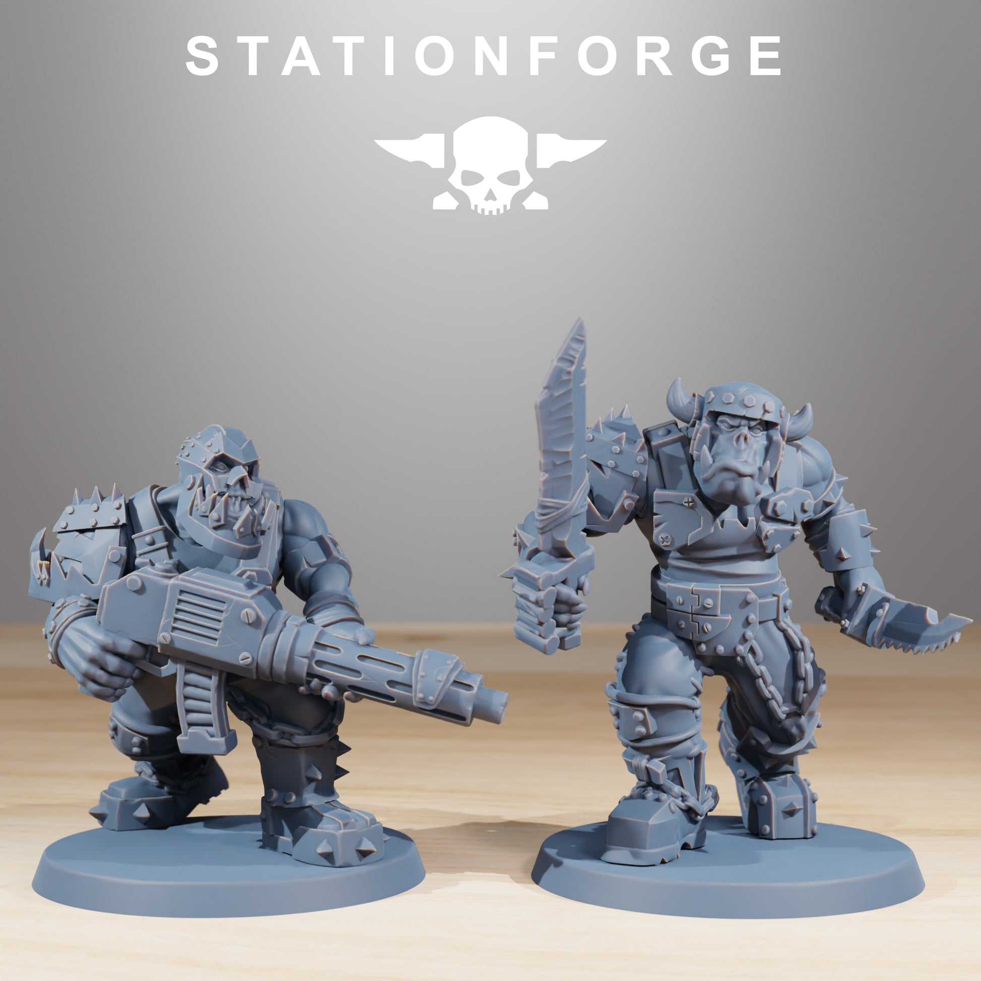 Productfoto Tabletop 28mm The Printing Goes Ever On (TPGEO) 0: Orkaz Berserkers