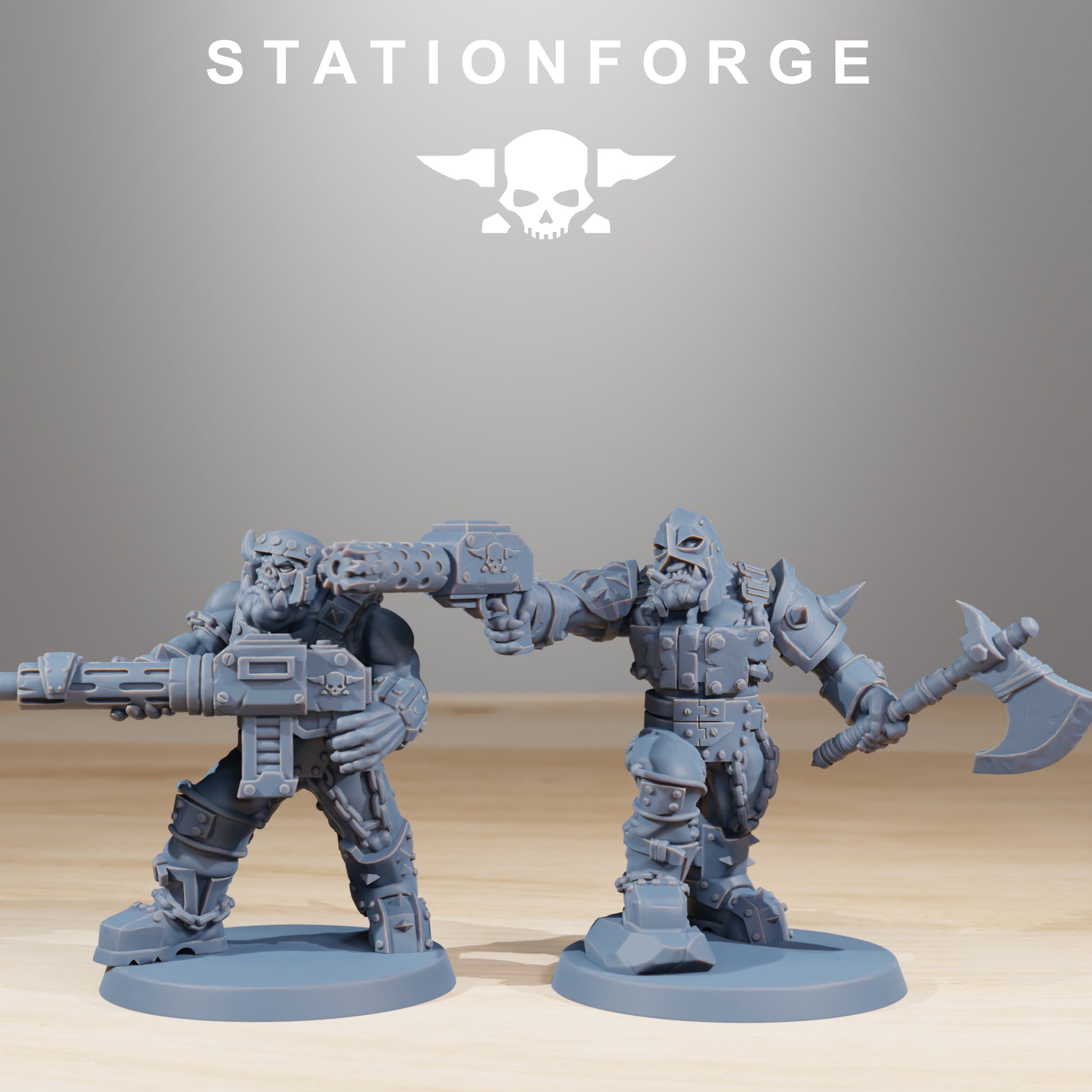 Productfoto Tabletop 28mm The Printing Goes Ever On (TPGEO) 0: Orkaz Berserkers