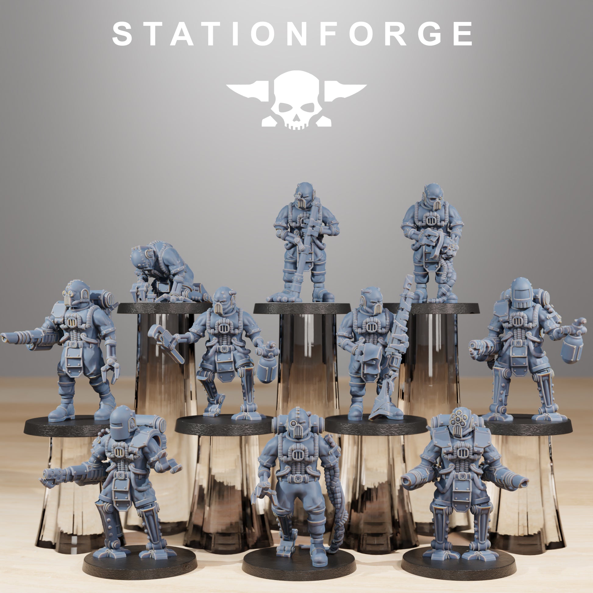 Productfoto Tabletop 28mm The Printing Goes Ever On (TPGEO) 0: Scavenger Cyborgs