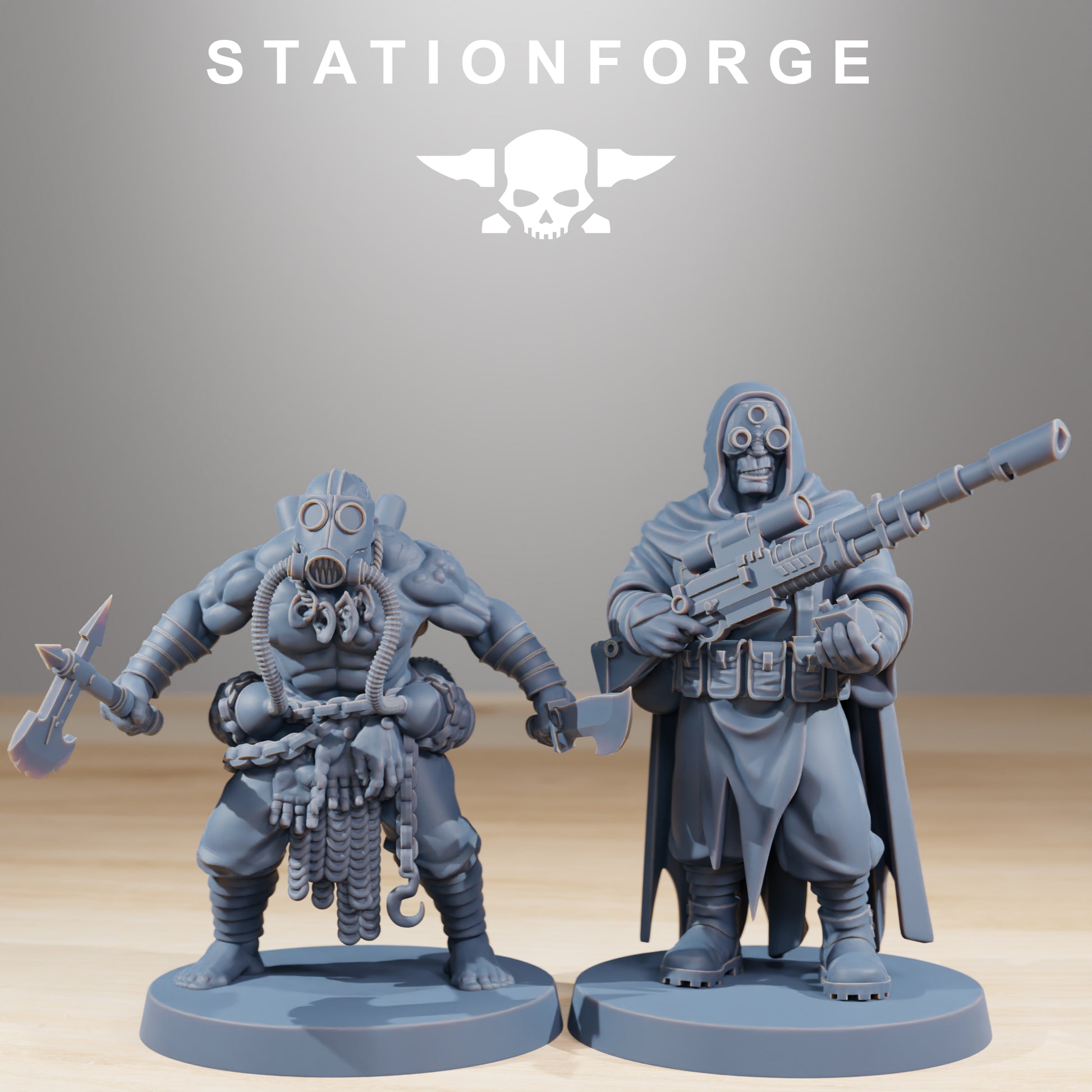 Productfoto Tabletop 28mm The Printing Goes Ever On (TPGEO) 0: Corrupted Guard Nomaden
