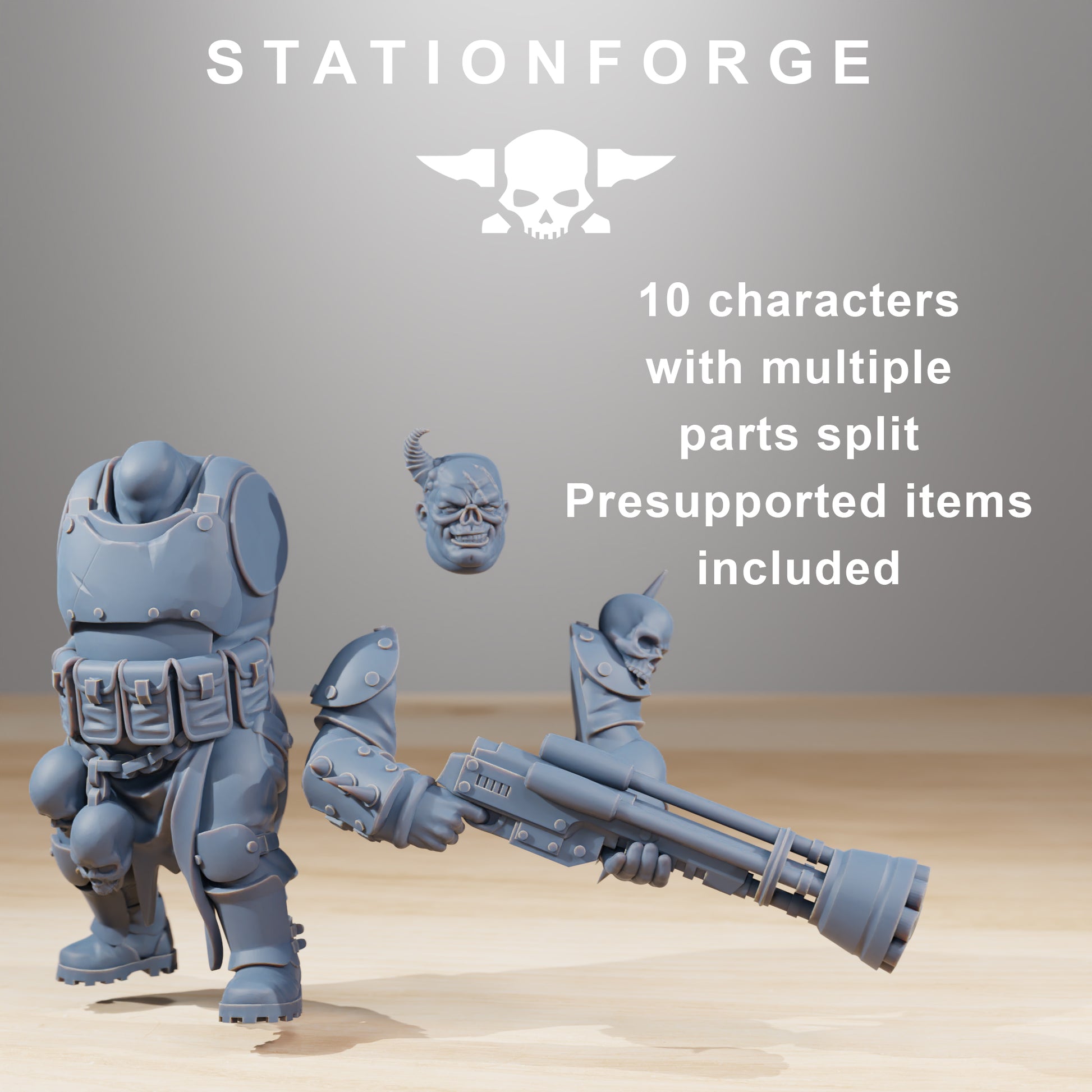 Productfoto Tabletop 28mm The Printing Goes Ever On (TPGEO) 0: Corrupted Guard Nomaden
