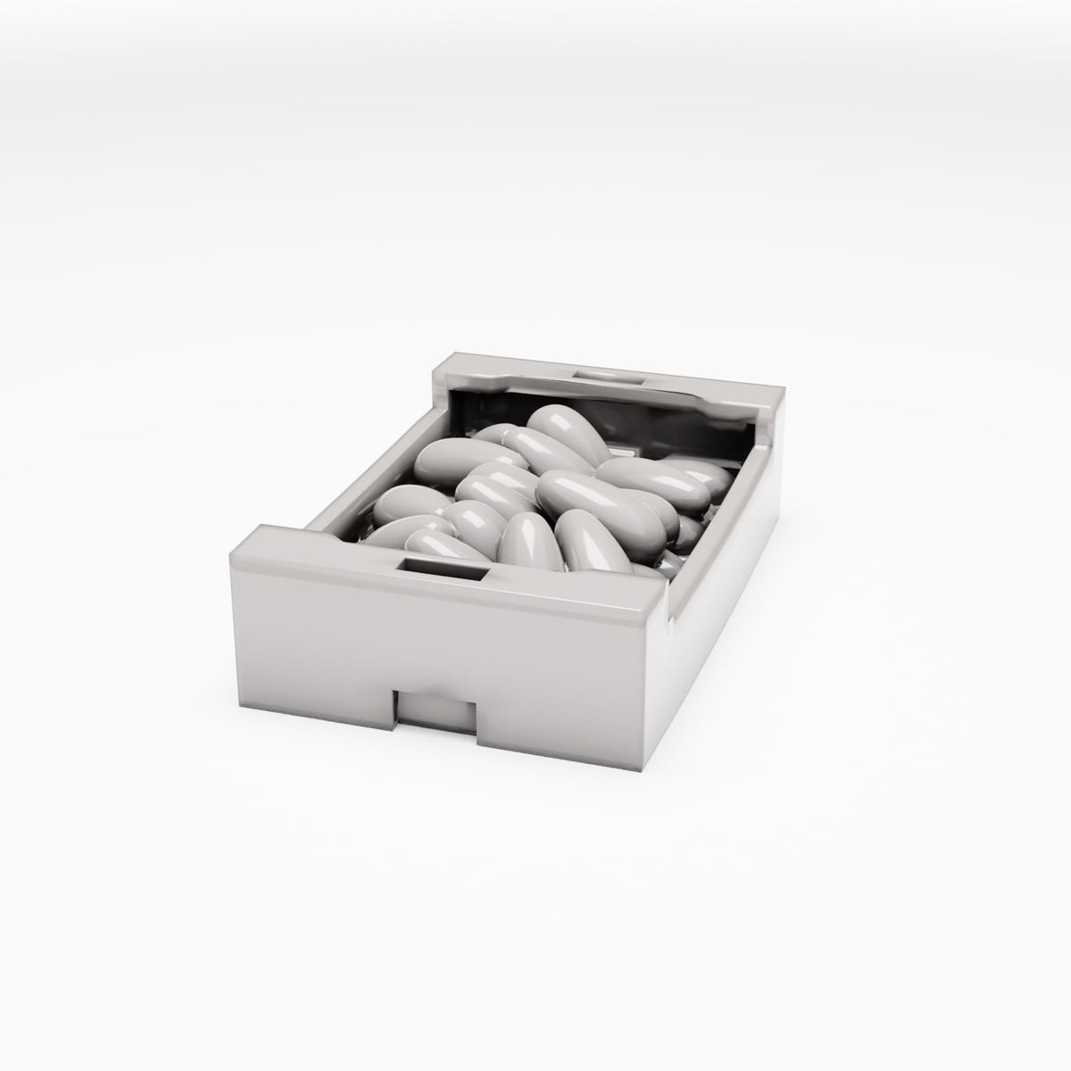 Productfoto diorama en modelbouw 0: Diorama markt: verkoopkist gevuld met waren (Ref. 791D)