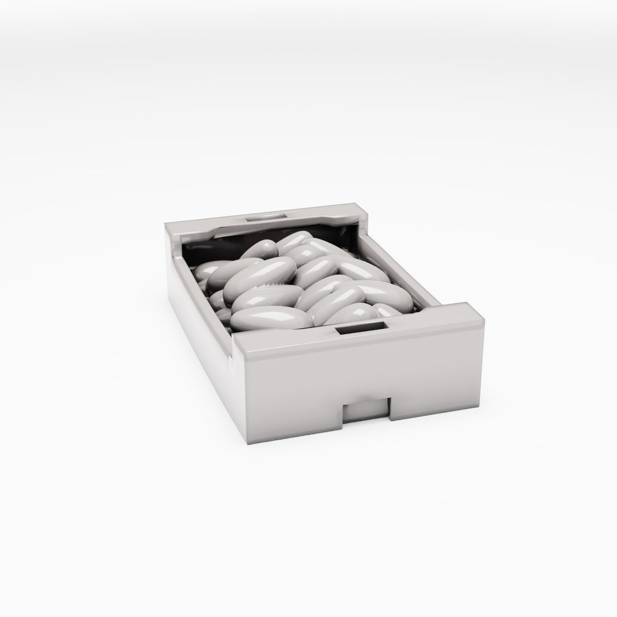 Productfoto diorama en modelbouw 3: Diorama markt: verkoopkist gevuld met waren (Ref. 791D)