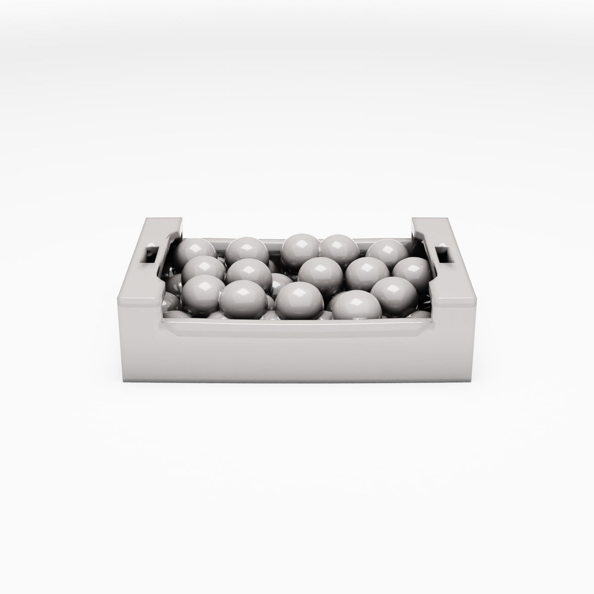 Productfoto diorama en modelbouw 2: Marktdiorama: kist met ronde waren (Ref. 794D)