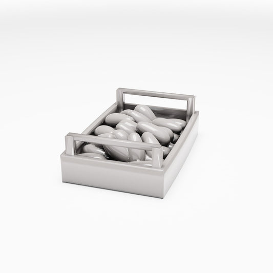 Productfoto diorama en modelbouw 0: Marktdiorama: fruitkist met marktwaar (Ref. 796D)