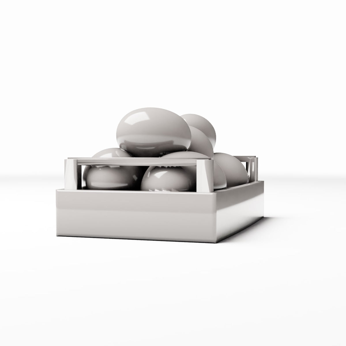 Diorama Modellbau Produktfoto 0: Diorama Markt: Marktkiste mit Obst (Ref. 797D)