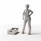 Productfoto diorama en modelbouw 1: Diorama-opslag: stapelbare krat met draaggreep (Ref. 800D)