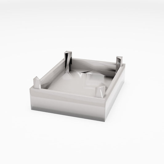 Productfoto diorama en modelbouw 0: Diorama-opslag: open marktkist met hoekstijlen (Ref. 805D)
