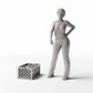 Productfoto diorama en modelbouw 1: Diorama-opslag: markt- en opslagkrat met waren (Ref. 809D)