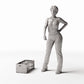 Productfoto diorama en modelbouw 1: Marktdiorama: gevulde groentekist (Ref. 813D)