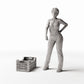 Productfoto diorama en modelbouw 1: Miniatuurmarkt: Verkoopdisplay met goederenbakken (Ref. 823D)