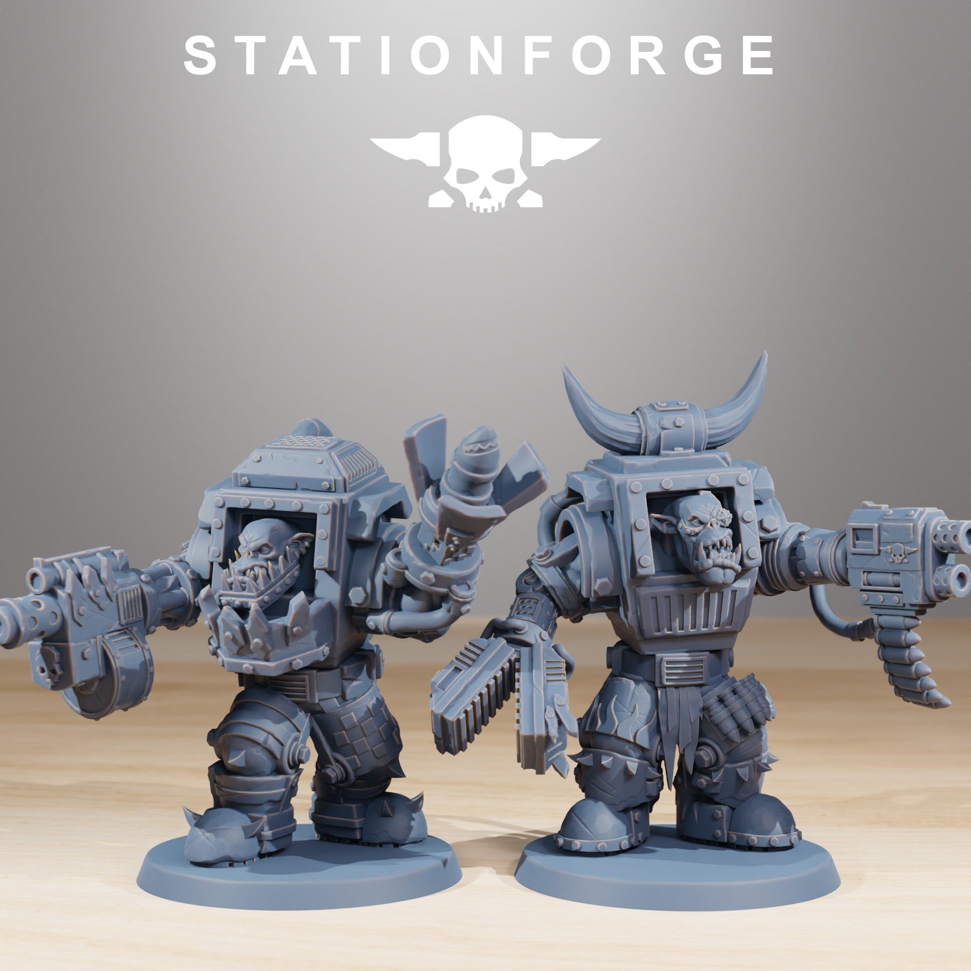 Productfoto Tabletop 28mm The Printing Goes Ever On (TPGEO) 0: Orkaz Steelbrutes