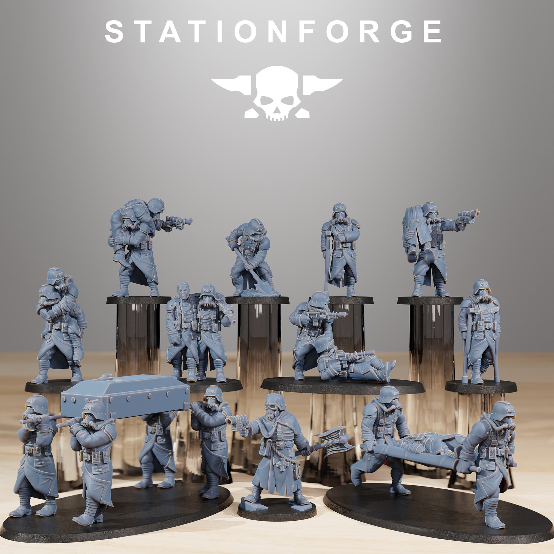 Productfoto Tabletop 28mm The Printing Goes Ever On (TPGEO) 0: GrimGuard Slachtoffers