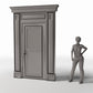 Productfoto diorama en modelbouw 1: Diorama-architectuur: neoklassieke binnendeur (Ref. 847D)