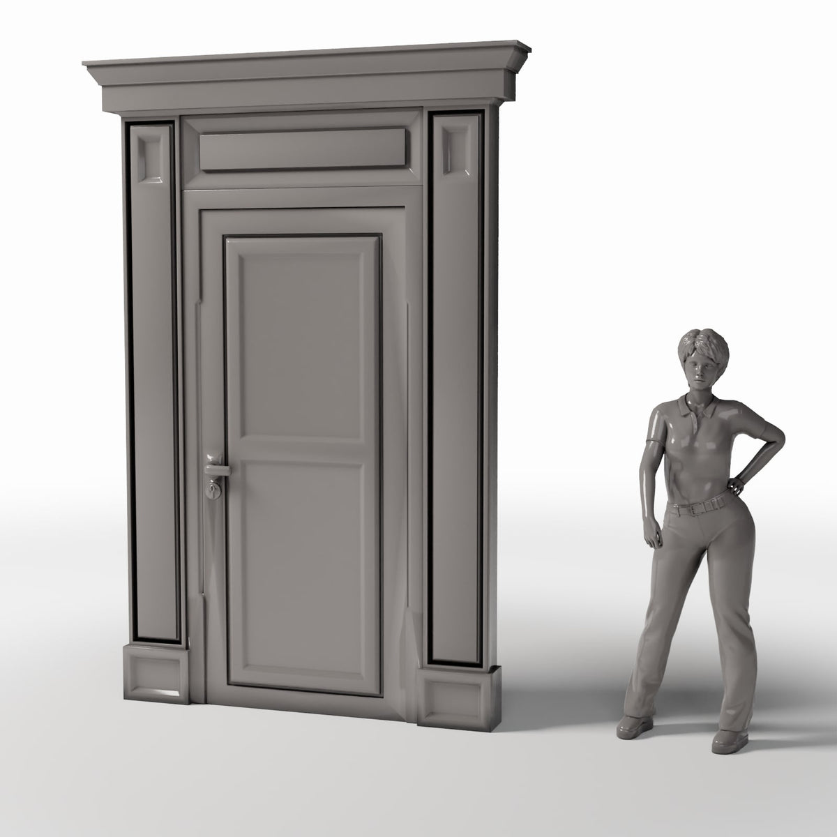 Productfoto diorama en modelbouw 1: Diorama-architectuur: neoklassieke binnendeur (Ref. 847D)