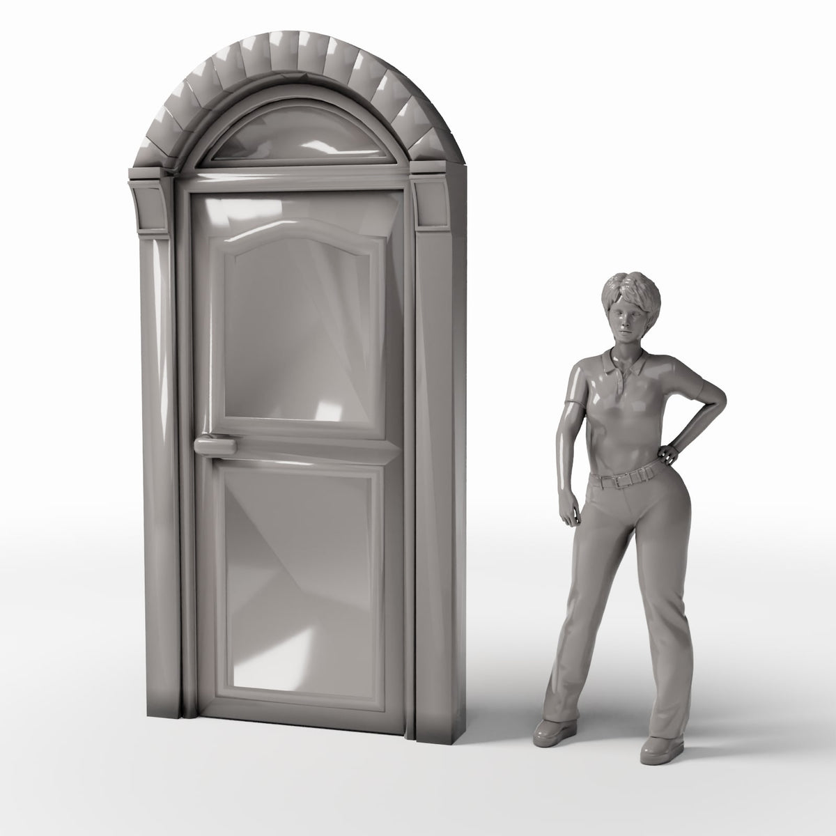 Productfoto diorama en modelbouw 1: Dioramagebouwen: neoklassieke portaaldeur (Ref. 850D)