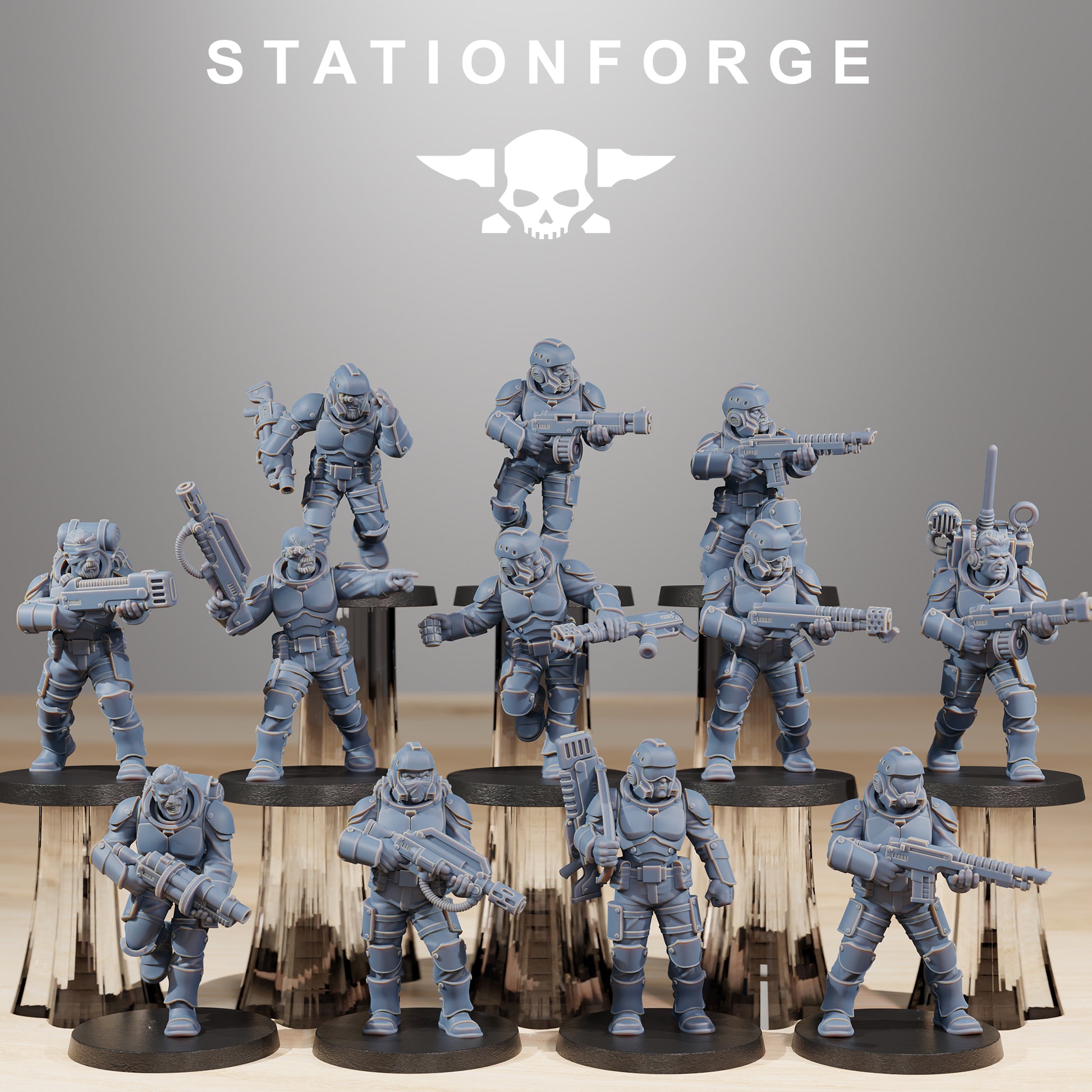 Productfoto Tabletop 28mm The Printing Goes Ever On (TPGEO) 0: Vaskar Infanterie Bouwkit