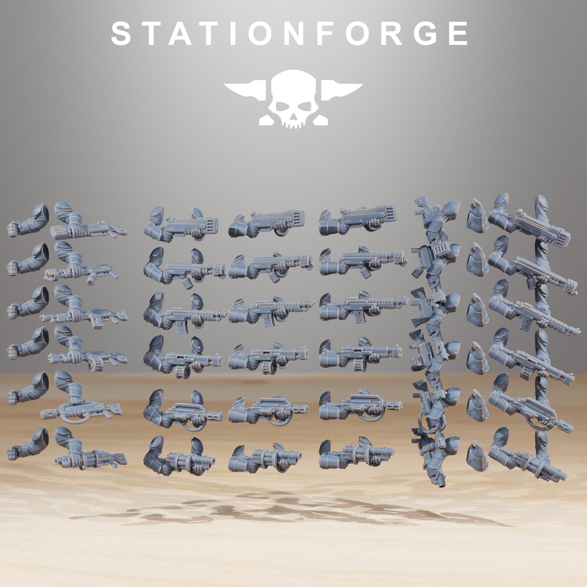 Productfoto Tabletop 28mm The Printing Goes Ever On (TPGEO) 0: Vaskar Infanterie Bouwkit