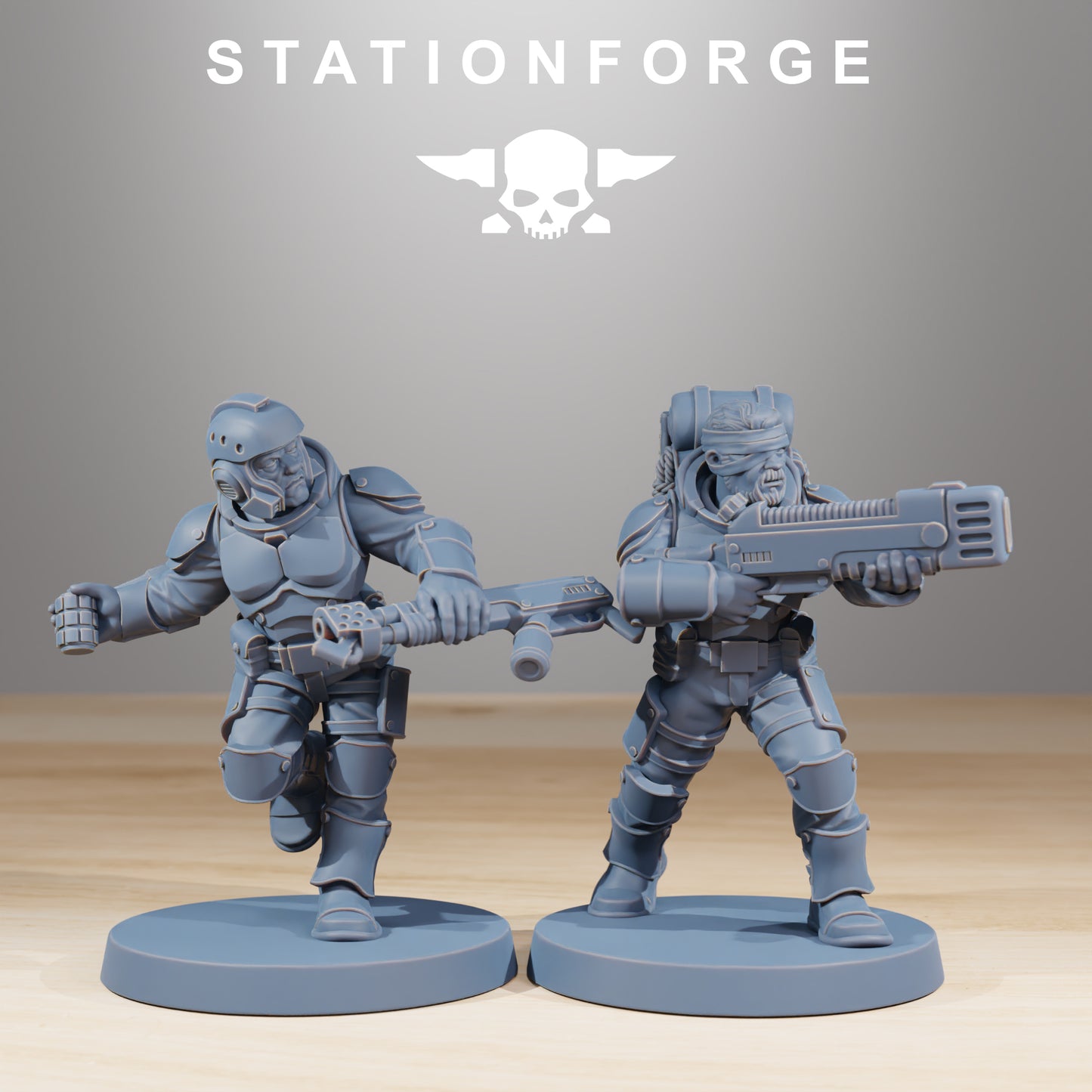 Productfoto Tabletop 28mm The Printing Goes Ever On (TPGEO) 0: Vaskar Infanterie Bouwkit