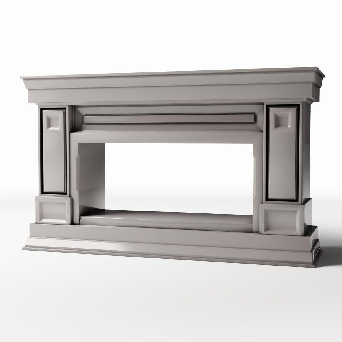 Productfoto diorama en modelbouw 0: Diorama-architectuur: Brede neoklassieke schouwomlijsting (Ref. 856D)