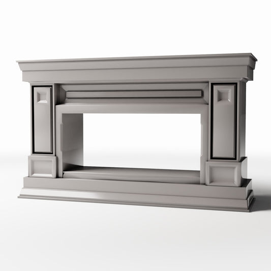 Productfoto diorama en modelbouw 0: Diorama-architectuur: Brede neoklassieke schouwomlijsting (Ref. 856D)