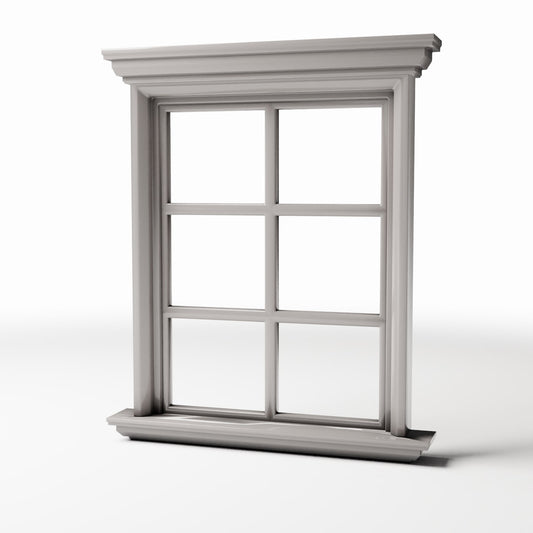Productfoto diorama en modelbouw 0: Dioramagebouwen: neoklassiek roedenvenster (Ref. 865D)