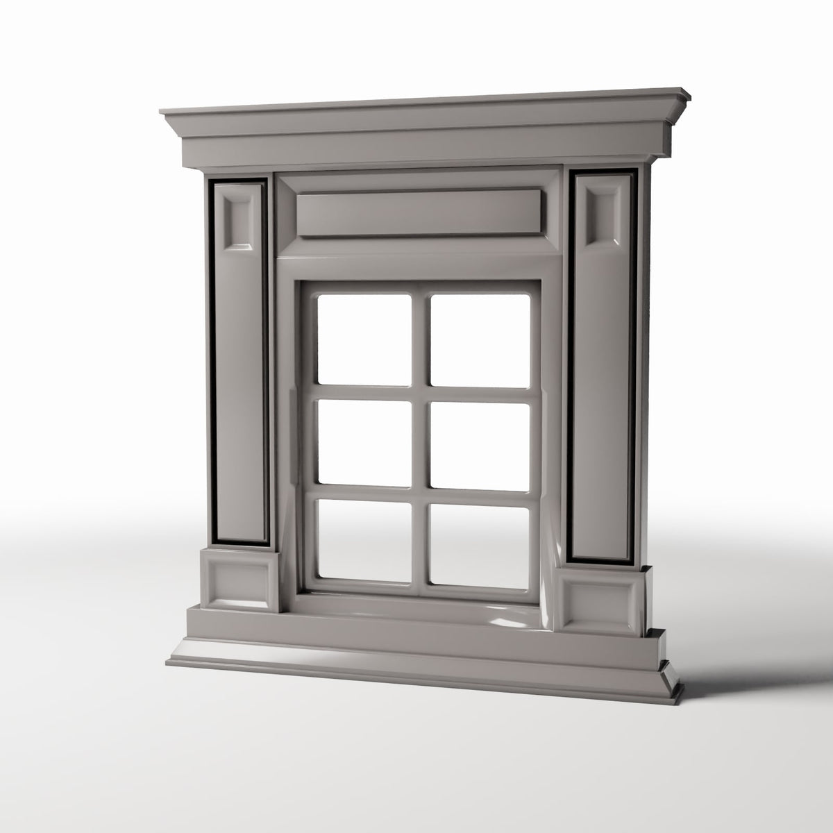 Productfoto diorama en modelbouw 0: Dioramagebouw: smal neoklassiek raam (Ref. 868D)