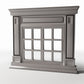 Productfoto diorama en modelbouw 0: Dioramagebouw: neoklassiek raam met pilasters (Ref. 869D)