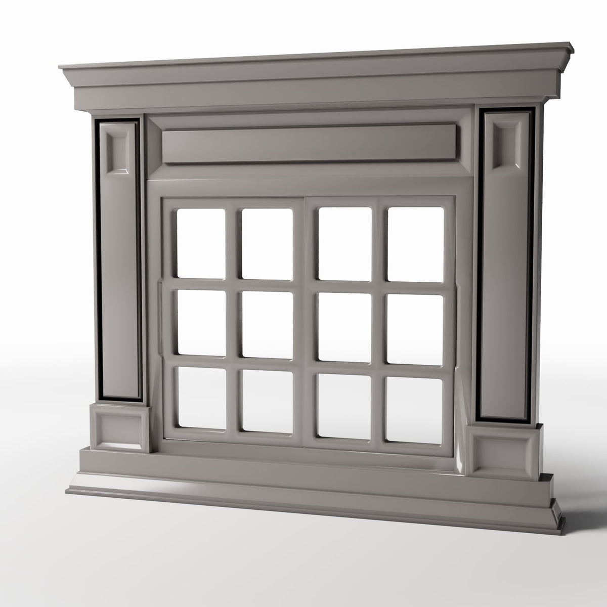 Productfoto diorama en modelbouw 0: Dioramagebouw: neoklassiek raam met pilasters (Ref. 869D)