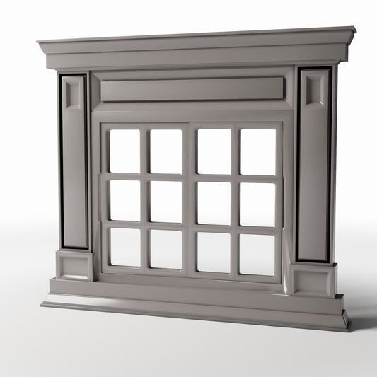 Productfoto diorama en modelbouw 0: Dioramagebouw: neoklassiek raam met pilasters (Ref. 869D)