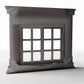 Productfoto diorama en modelbouw 3: Dioramagebouw: neoklassiek raam met pilasters (Ref. 869D)