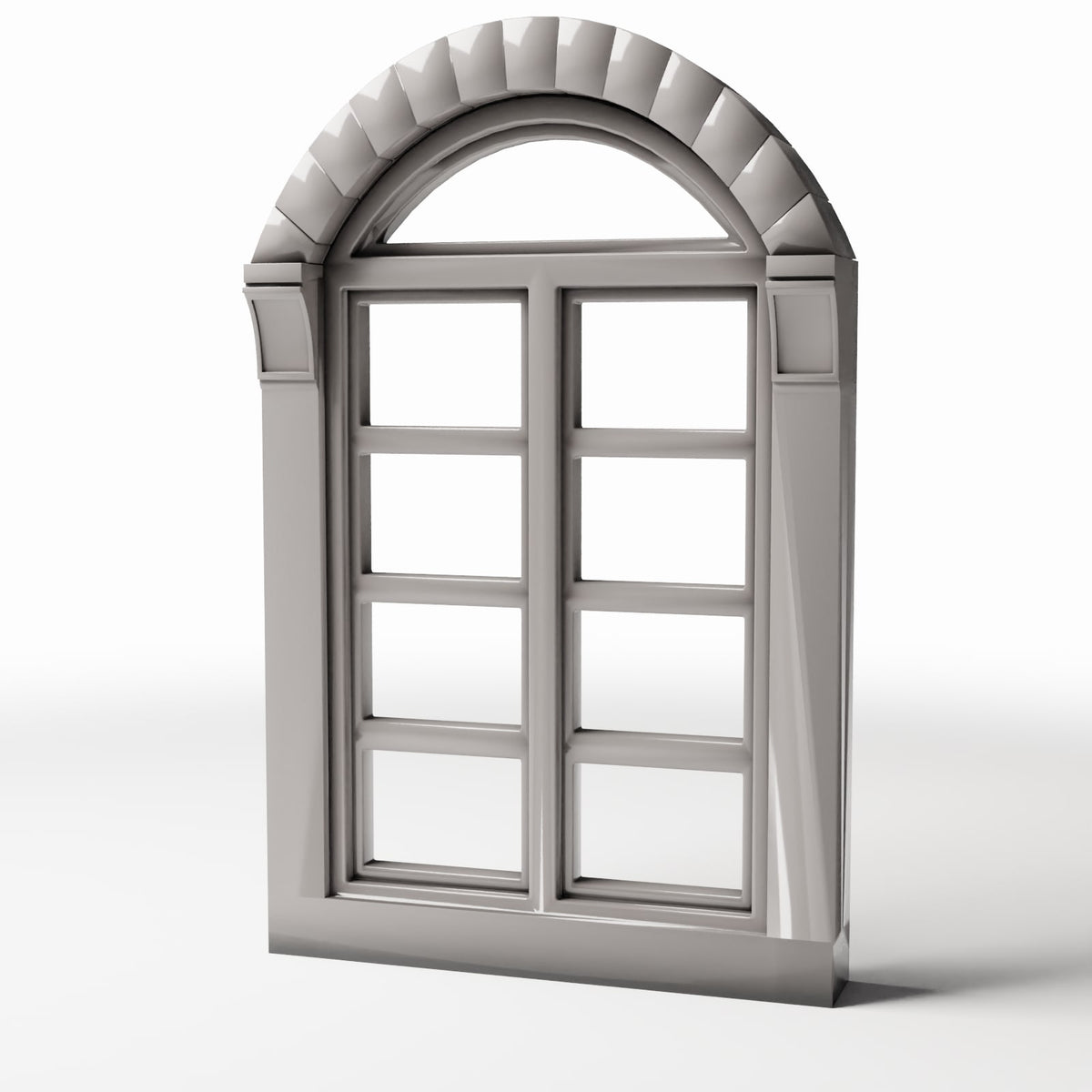 Productfoto diorama en modelbouw 0: Diorama-architectuur: neoklassiek raam met halfrond bovenlicht (Ref. 874D)
