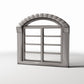 Diorama Modellbau Produktfoto 0: Diorama Architektur: Neoklassizistisches Doppelfenster groß (Ref. 875D)