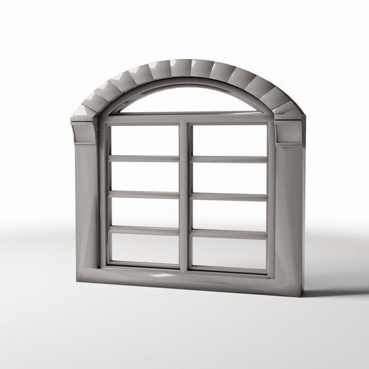 Productfoto diorama en modelbouw 0: Diorama-architectuur: groot neoklassiek dubbel raam (Ref. 875D)