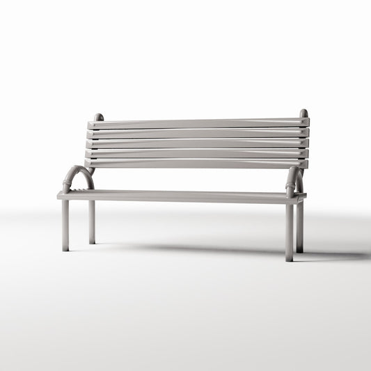 Productfoto diorama en modelbouw 0: Dioramapark: openbare parkbank met rugleuning (Ref. 888D)