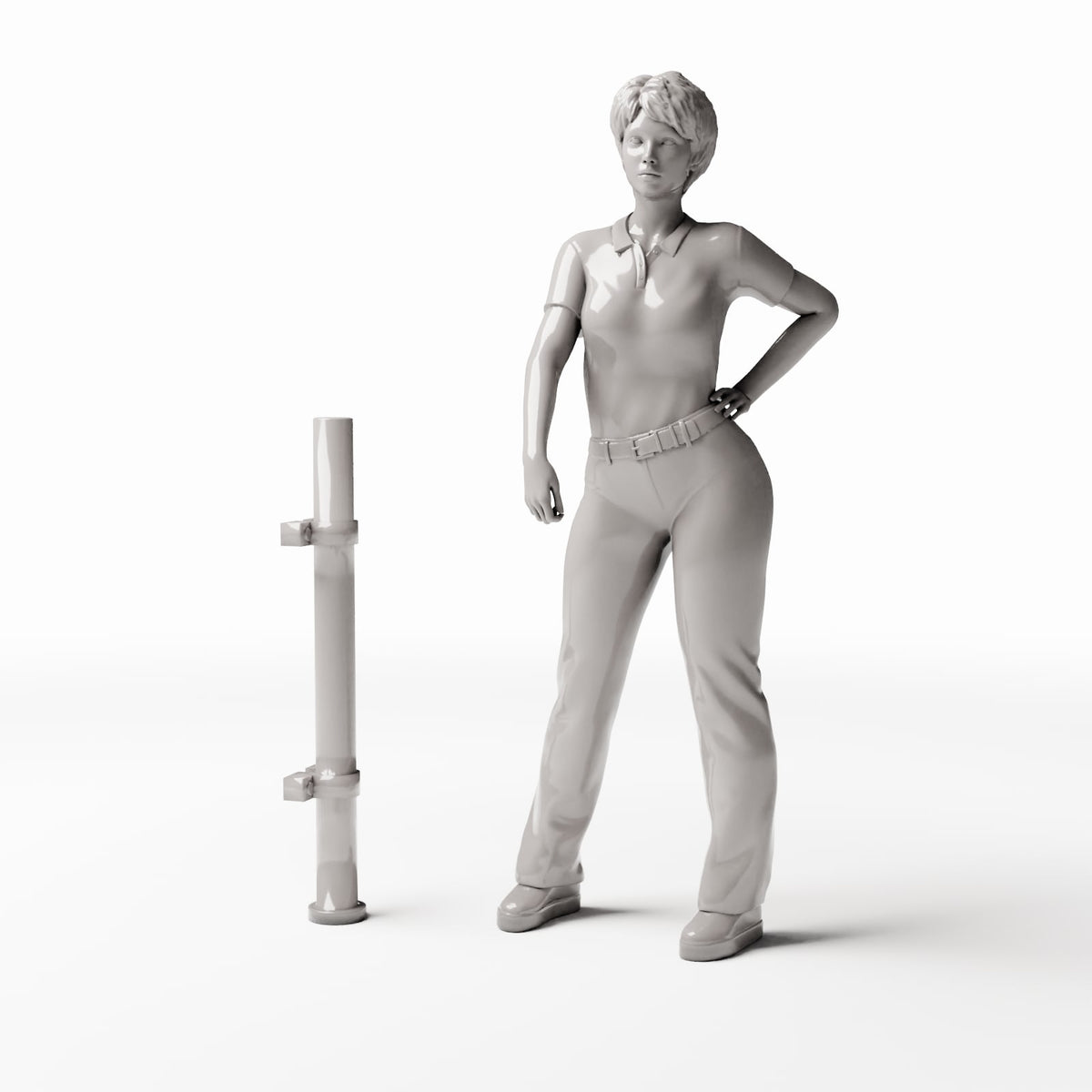 Productfoto diorama en modelbouw 1: Dioramagebouw: rechte gevelbuis met beugels (Ref. 893D)